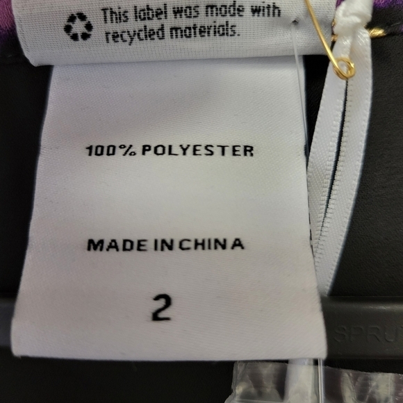 Torrid Harry Potter Galaxy Icons Harper Georgette Blouse Purple Gold 2X - Picture 6 of 8